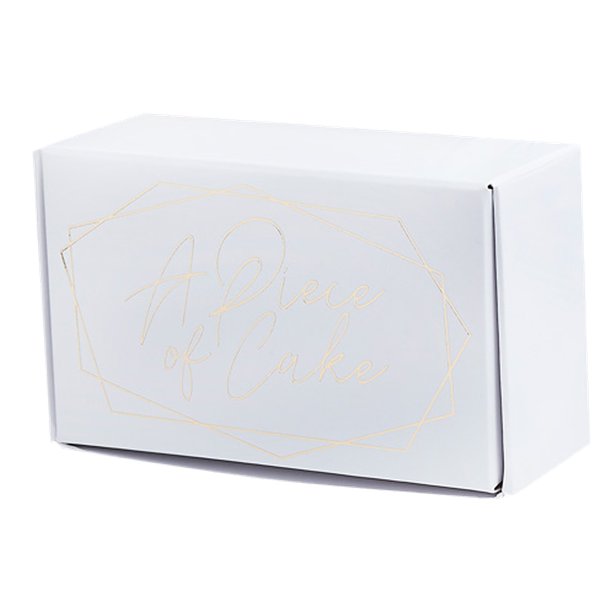 Geometric Greenery Wedding Cake Boxes (10pk)