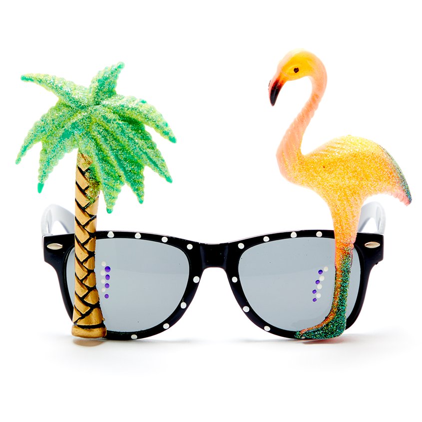Flamingo Palm Tree Glasses – Roov UK