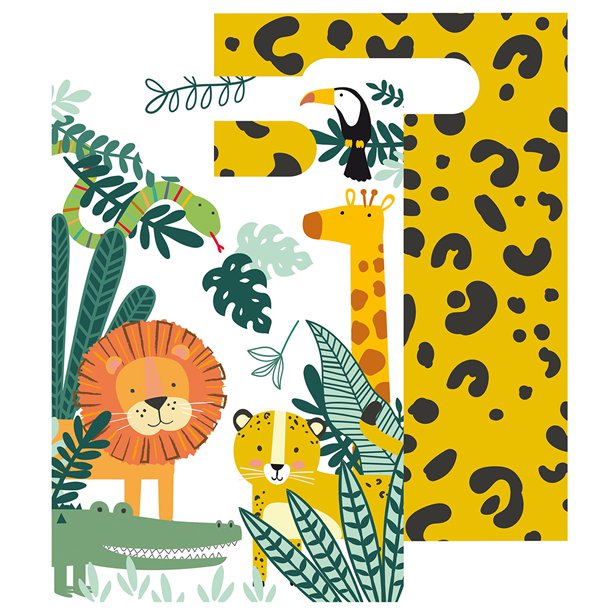 Get Wild Safari Party Paper Treat Bags (8pk)