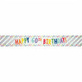 Happy 60th Birthday Foil Banner - 1.74m