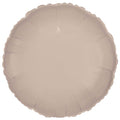 Silk Lustre Latte Round Foil Unpackaged - 18"