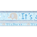 Blue 'It's a Boy' Holographic Foil Banner - 2.7m