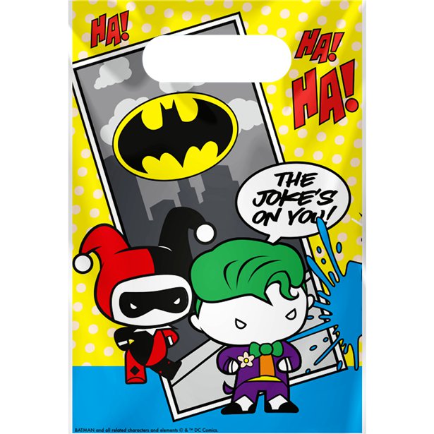 Batman & Joker Paper Lootbags (8pk)