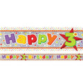 Multi Coloured 'Happy 3rd Birthday' Holographic Foil Banner - 2.7m