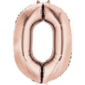 Rose Gold Foil Number Balloons - 34"