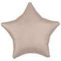 Silk Lustre Latte Star Foil Unpackaged - 18"