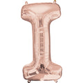 Rose Gold Letter I Balloon - 34 Foil