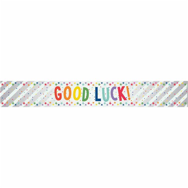 Good Luck Foil Banner - 1.74m
