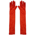 Long Red Gloves - 52cm
