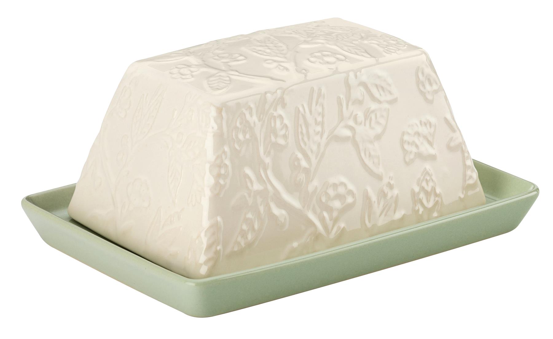 Fieldview Farm Embossed Butter Dish