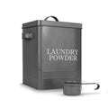 Laundry Powder Storage Tin with Scoop Grey | M&W	