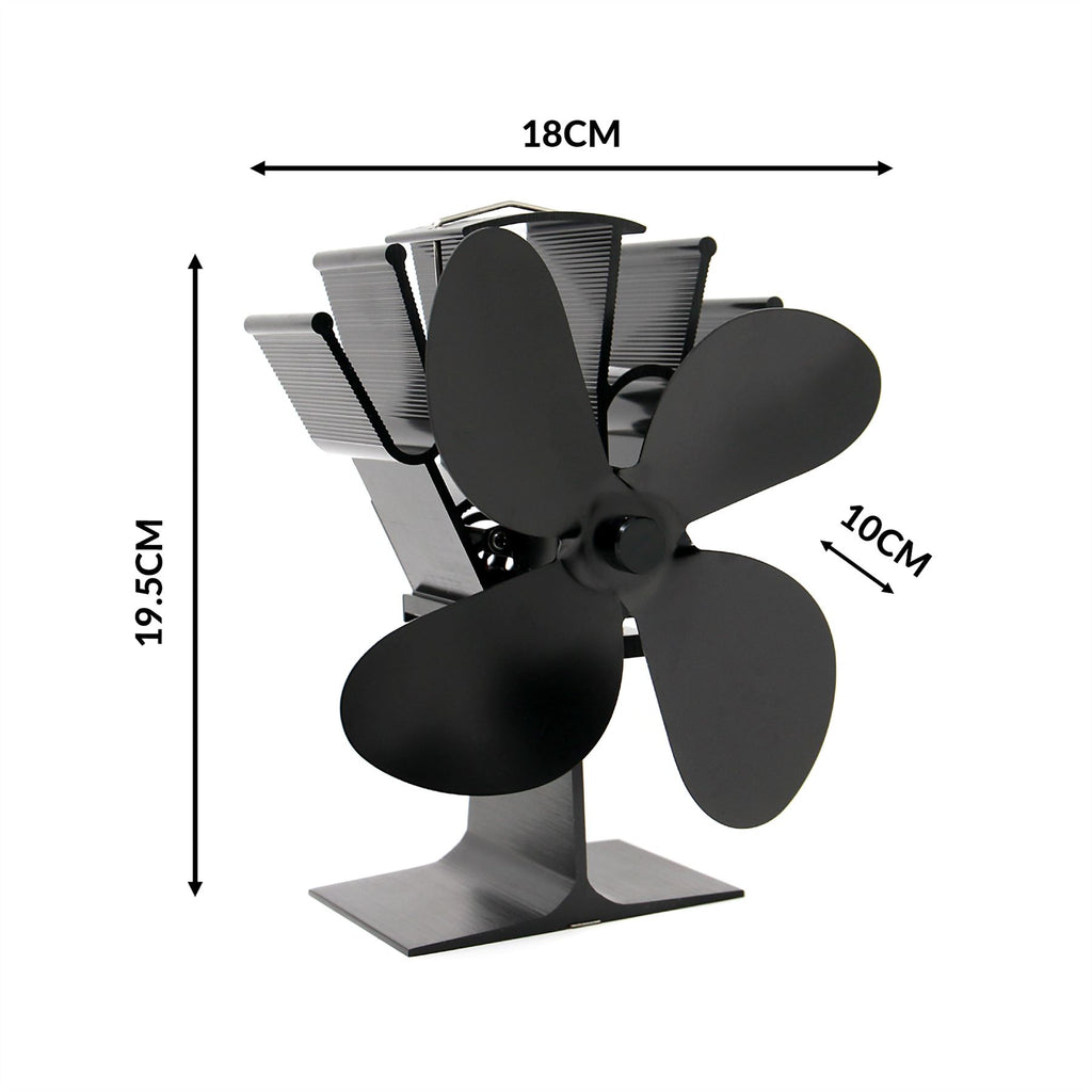 Heat Powered 4 Blade Stove Fan | M&W	
