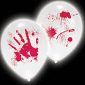 LED Bloody Hands Balloons - 11" Latex (4pk)