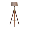 Artisan Fixed Brass Plated Tripod Floor Lamp