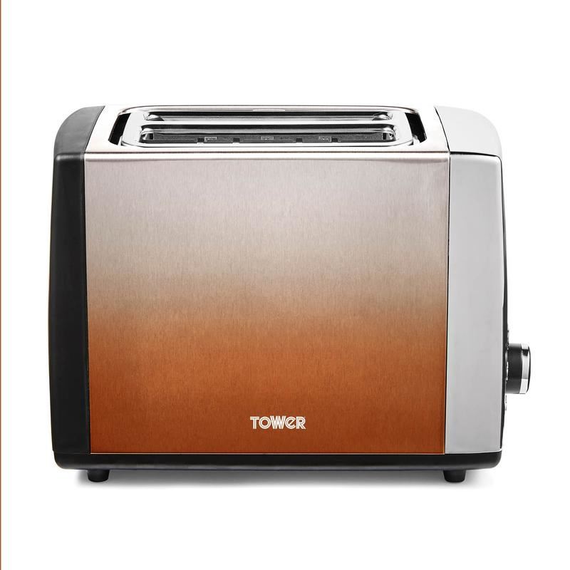 Tower Infinity Ombre Copper 2 Slice Toaster UK Plug	