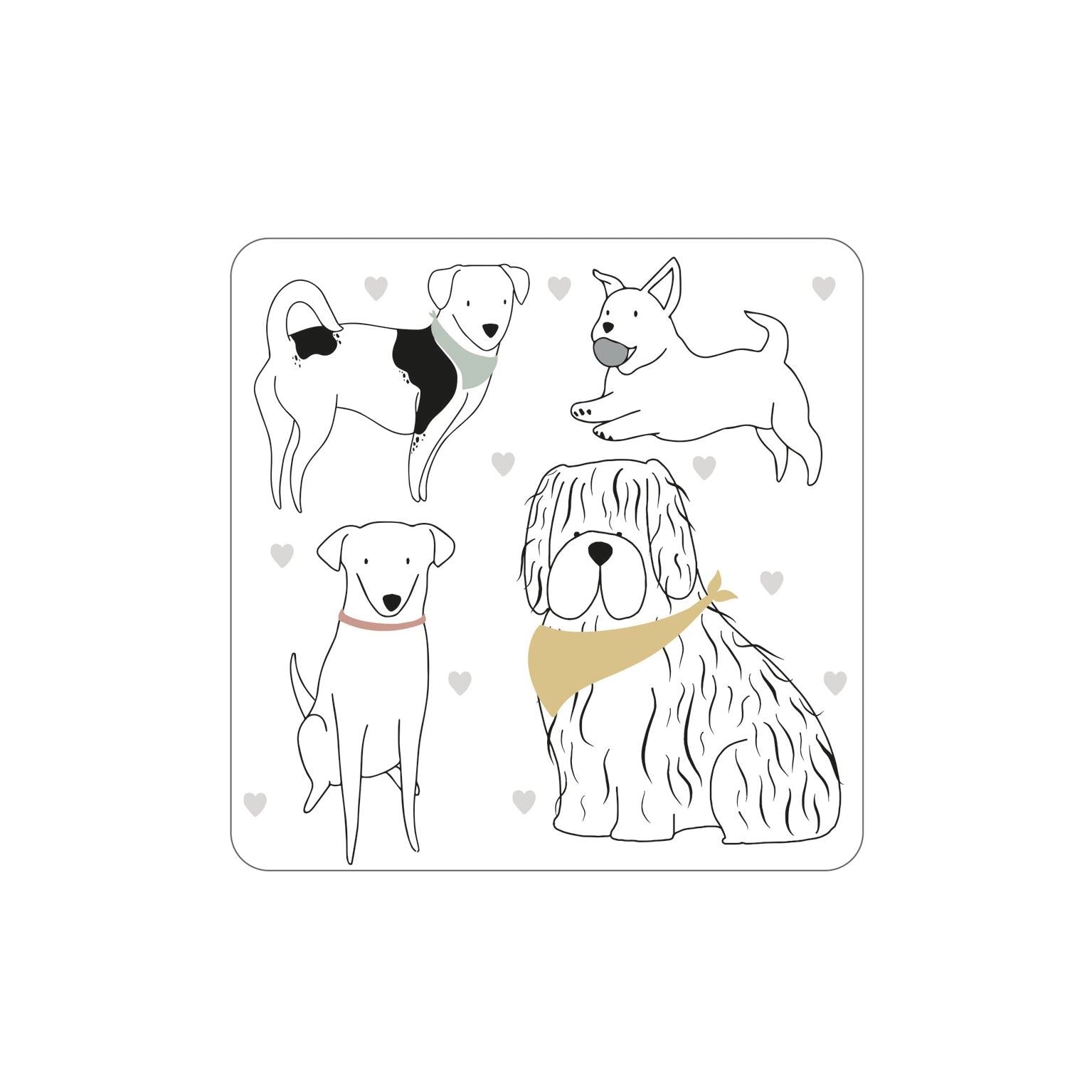 Playful Pets 4pk Dog Coasters