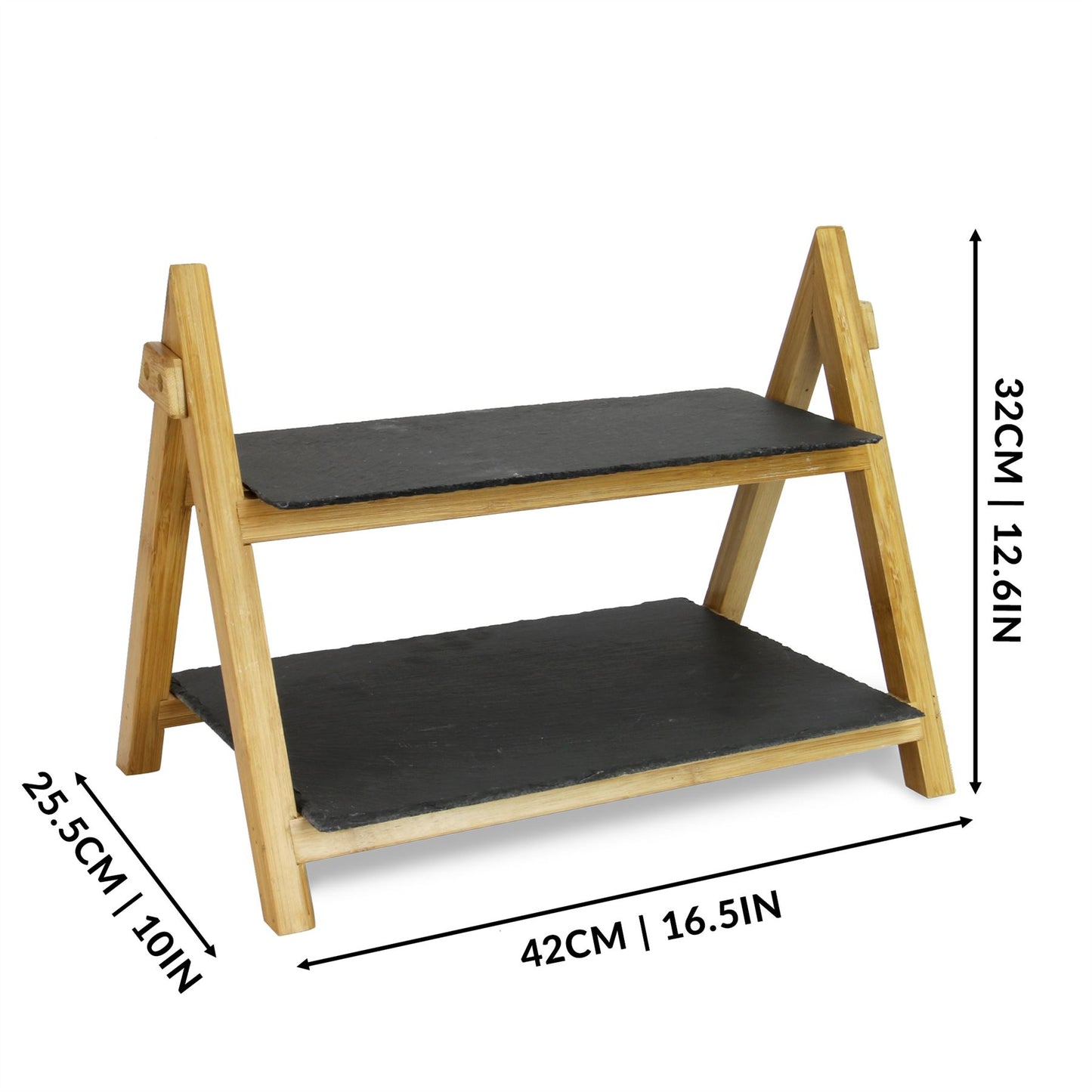 2 Tier Slate Cake Stand | M&W	