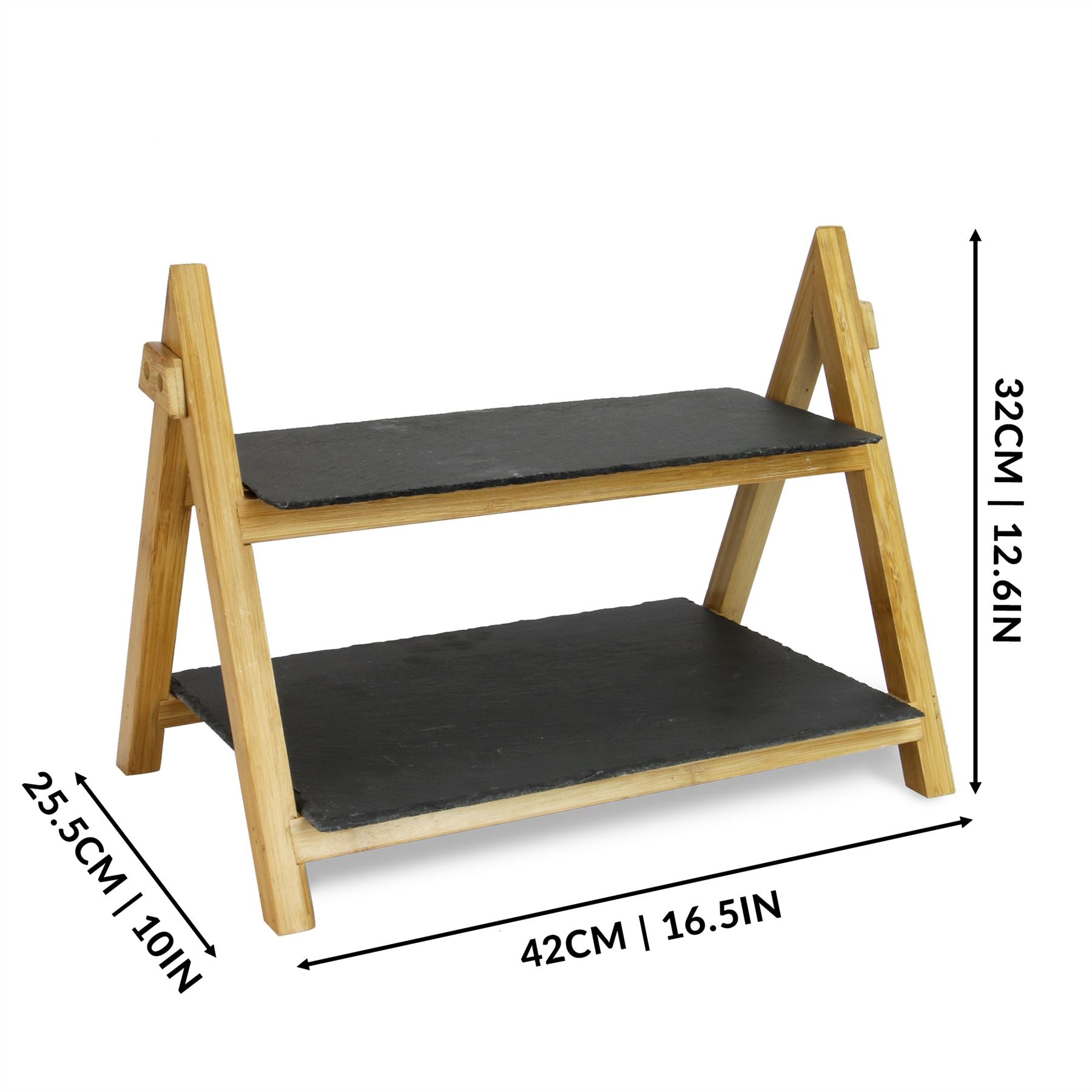 2 Tier Slate Cake Stand | M&W	