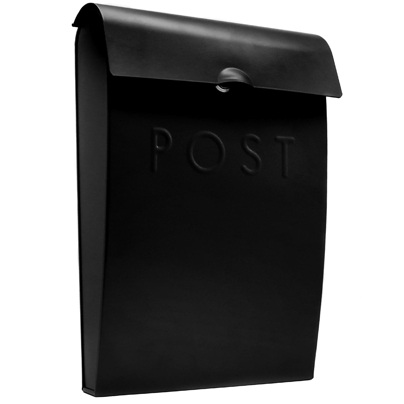 Wall Mounted Post Box in Black | M&W	