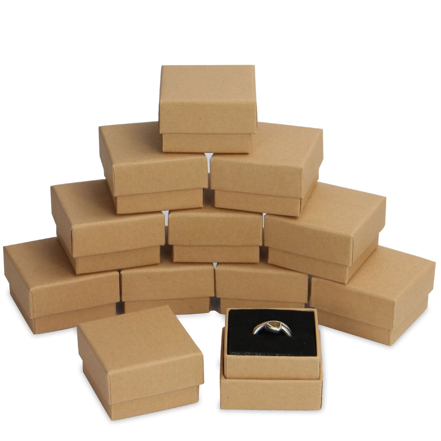 Kraft Boxes - 24 Pack (Ring Size) | Pukkr	