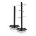 Swan Retro Black Towel Pole and Mug Set	