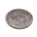 Round Paulownia Wood Serving Tray | M&W	