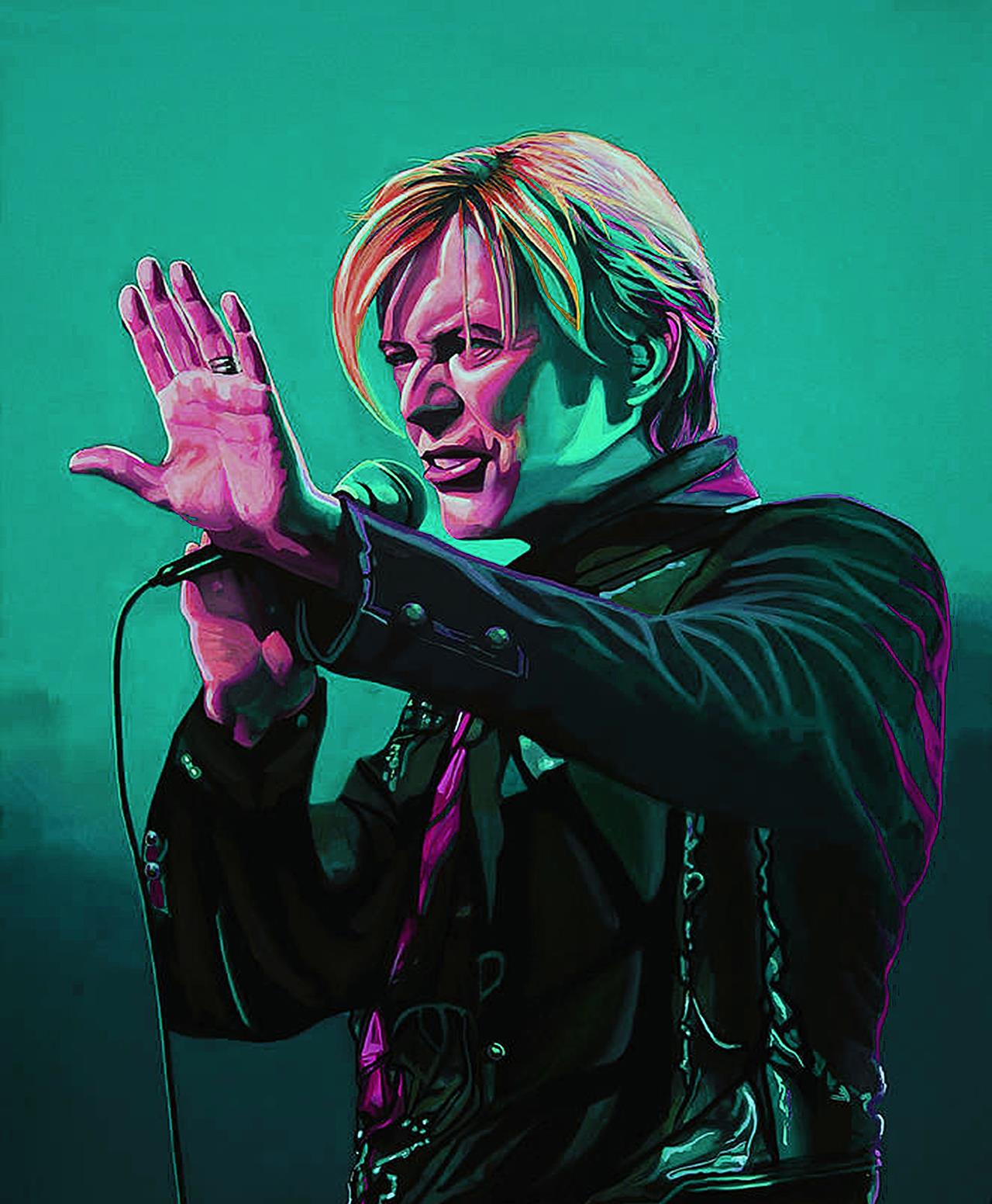 David Bowie 45cm x 37.5cm Small Metal Sign	