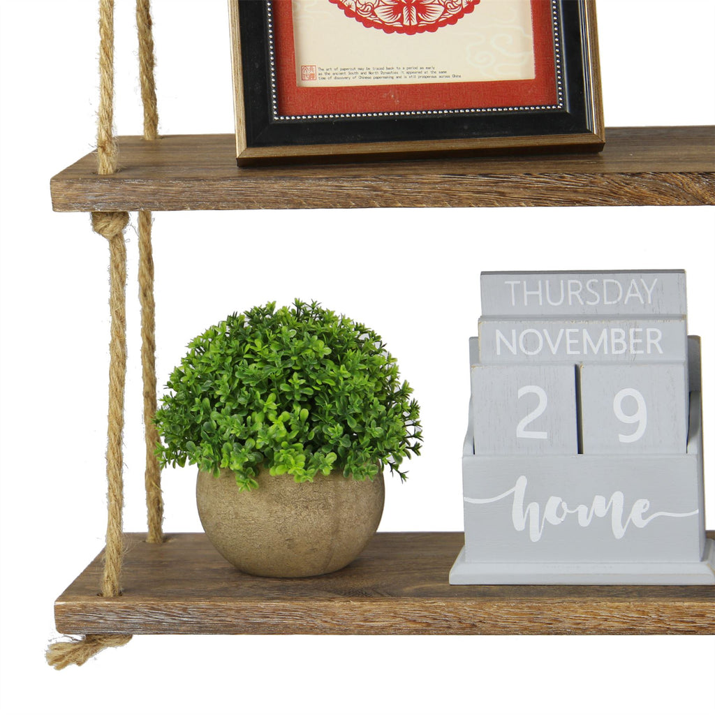 Wooden Hanging Shelf 3 Tier | M&W