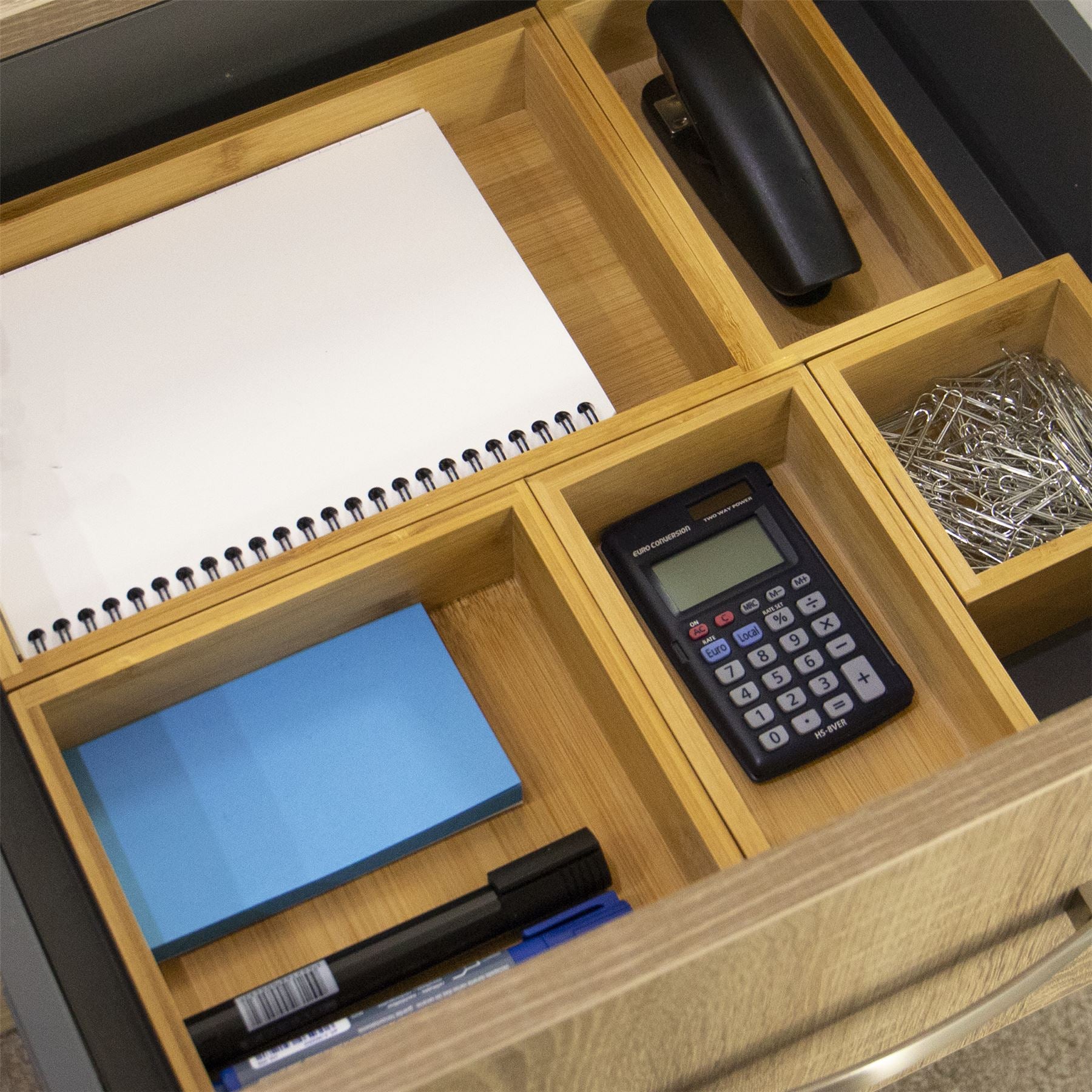Bamboo Drawer Organiser - 5 Piece | M&W	