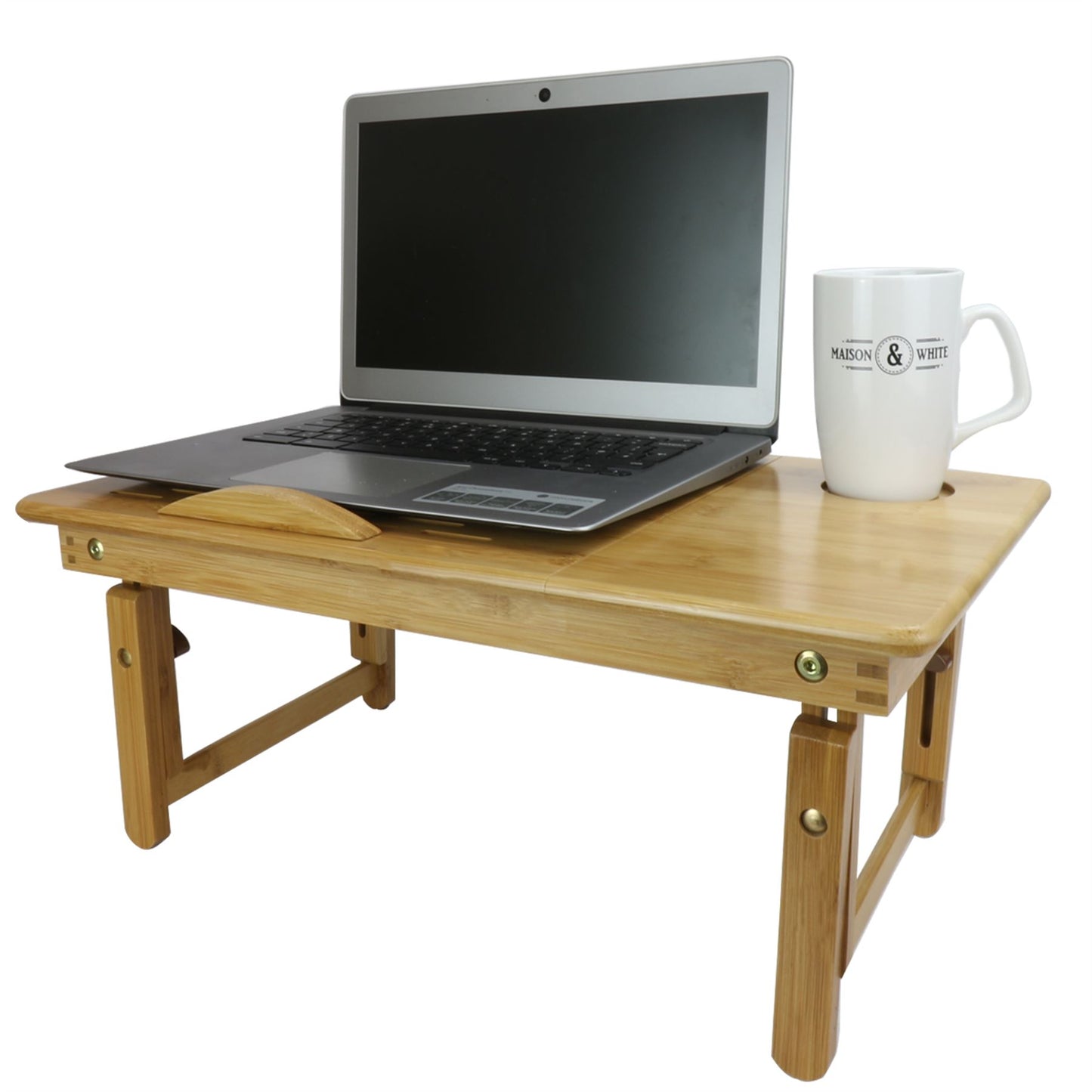 Bamboo Folding Laptop Stand | M&W	