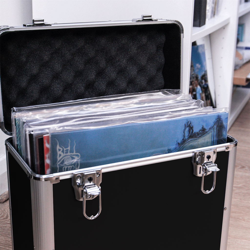 Vinyl LP Record Storage Case - Black | M&W	