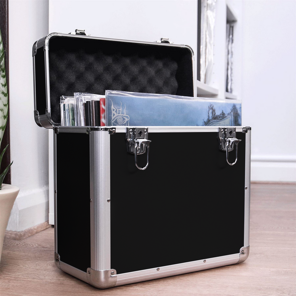 Vinyl LP Record Storage Case - Black | M&W	