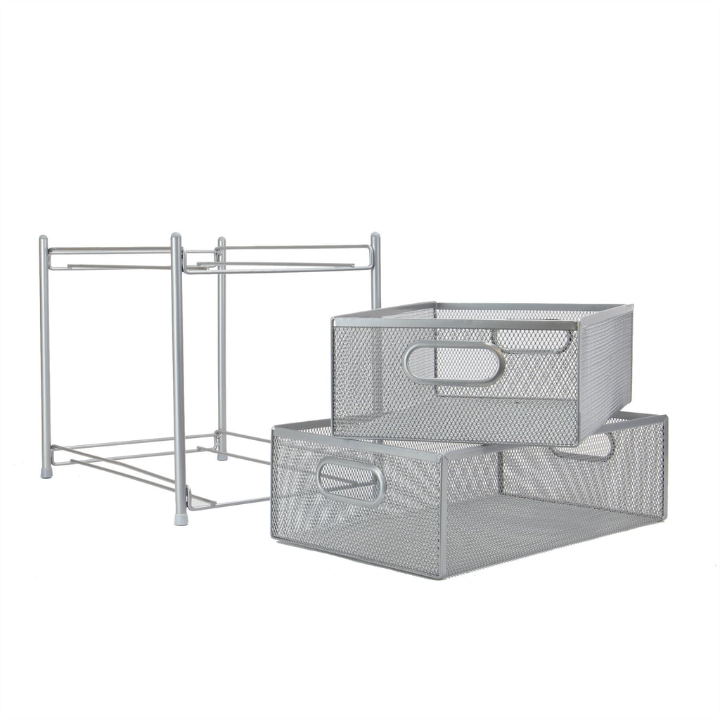 2 Tier Sliding Steel Shelves | M&W	