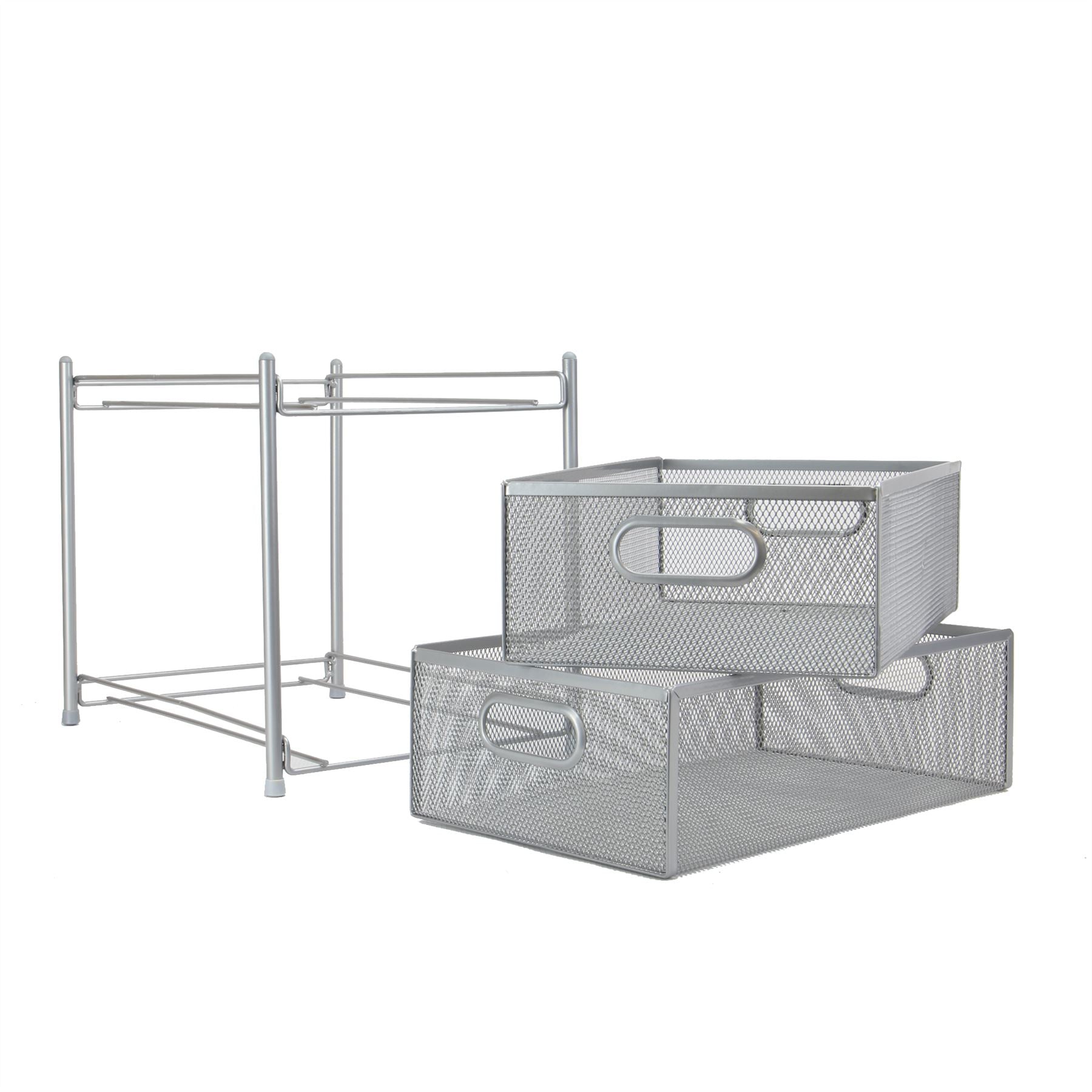 2 Tier Sliding Steel Shelves | M&W	