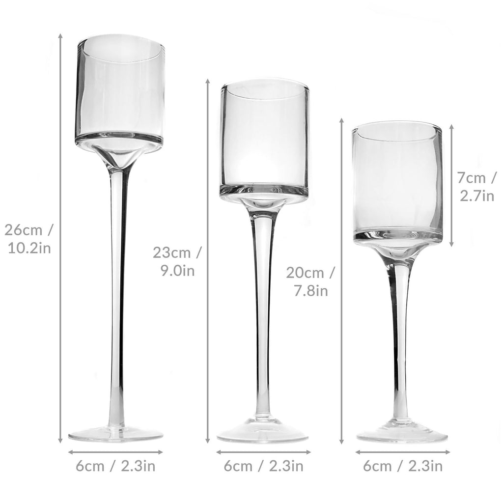 Tea Light Candle Holders - Set of 3 | M&W	
