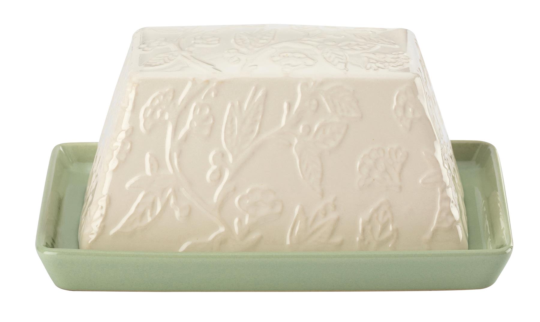Fieldview Farm Embossed Butter Dish