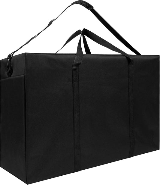 SANCTOME Black 155L Heavy Duty Waterproof Black Clothes Storage Bag	