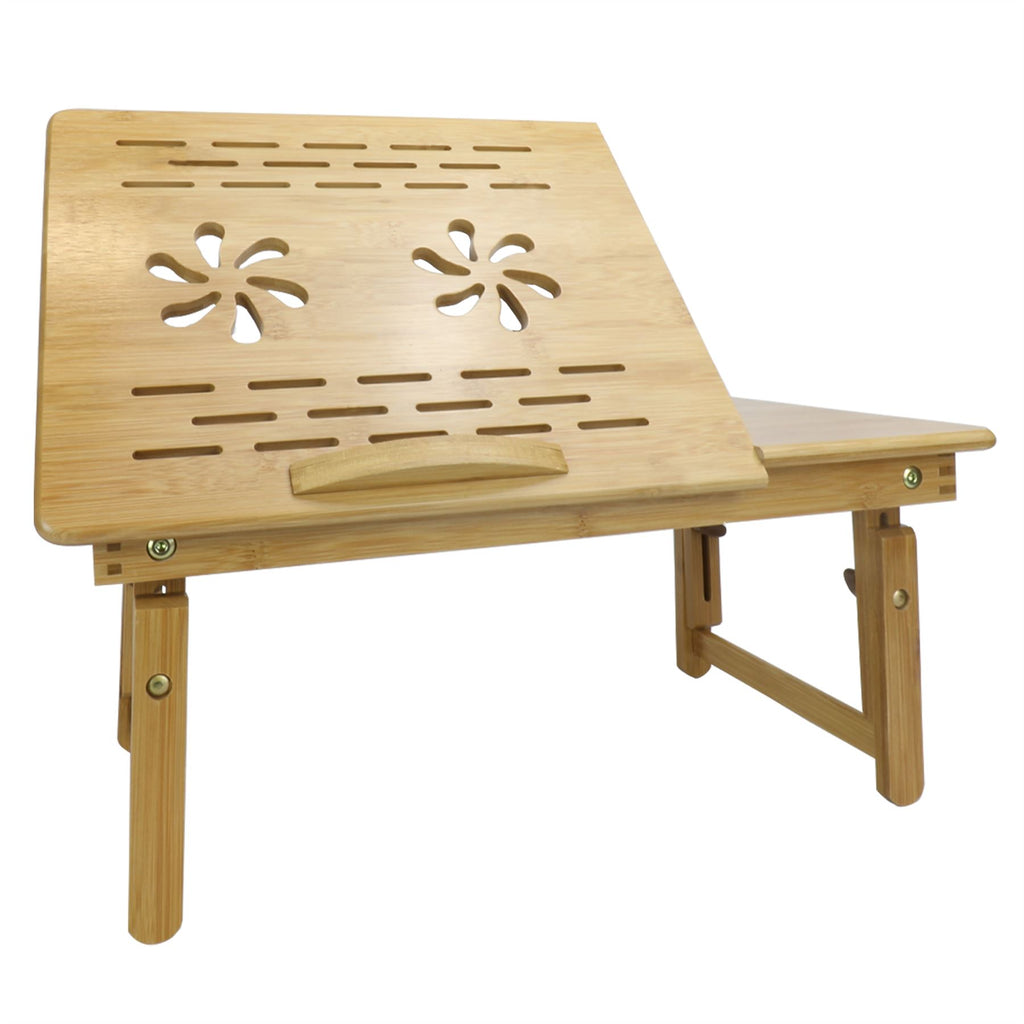 Bamboo Folding Laptop Stand | M&W	
