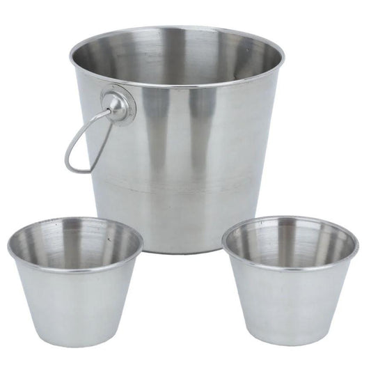 Stainless Steel Chip & Dip Bucket Set	