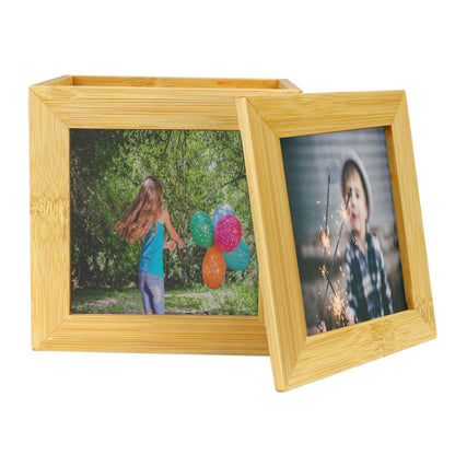 Bamboo Photo Cube | M&W	