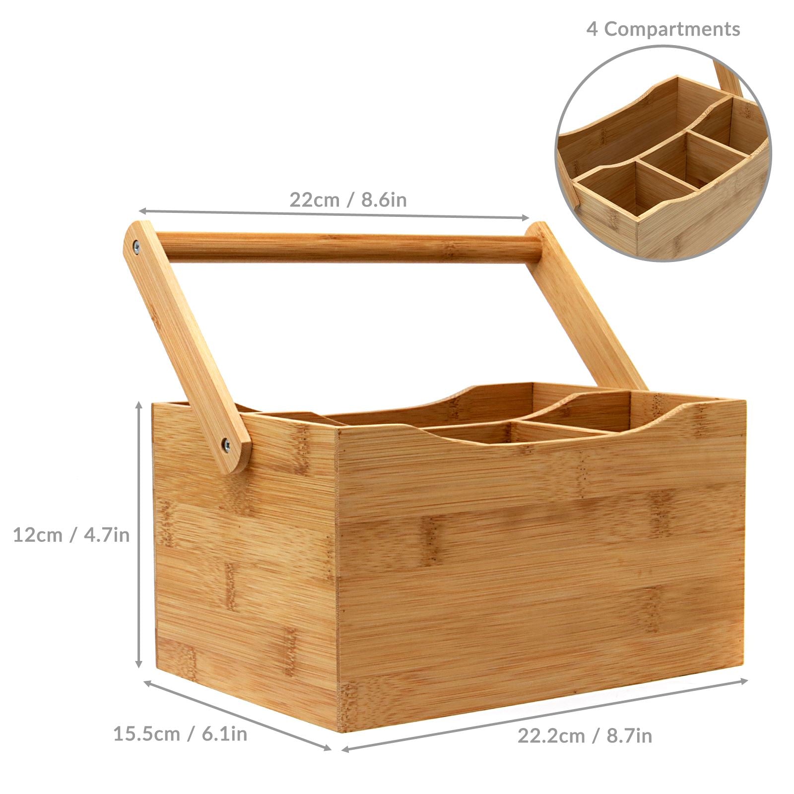 Bamboo Utensil Cutlery Holder | M&W	