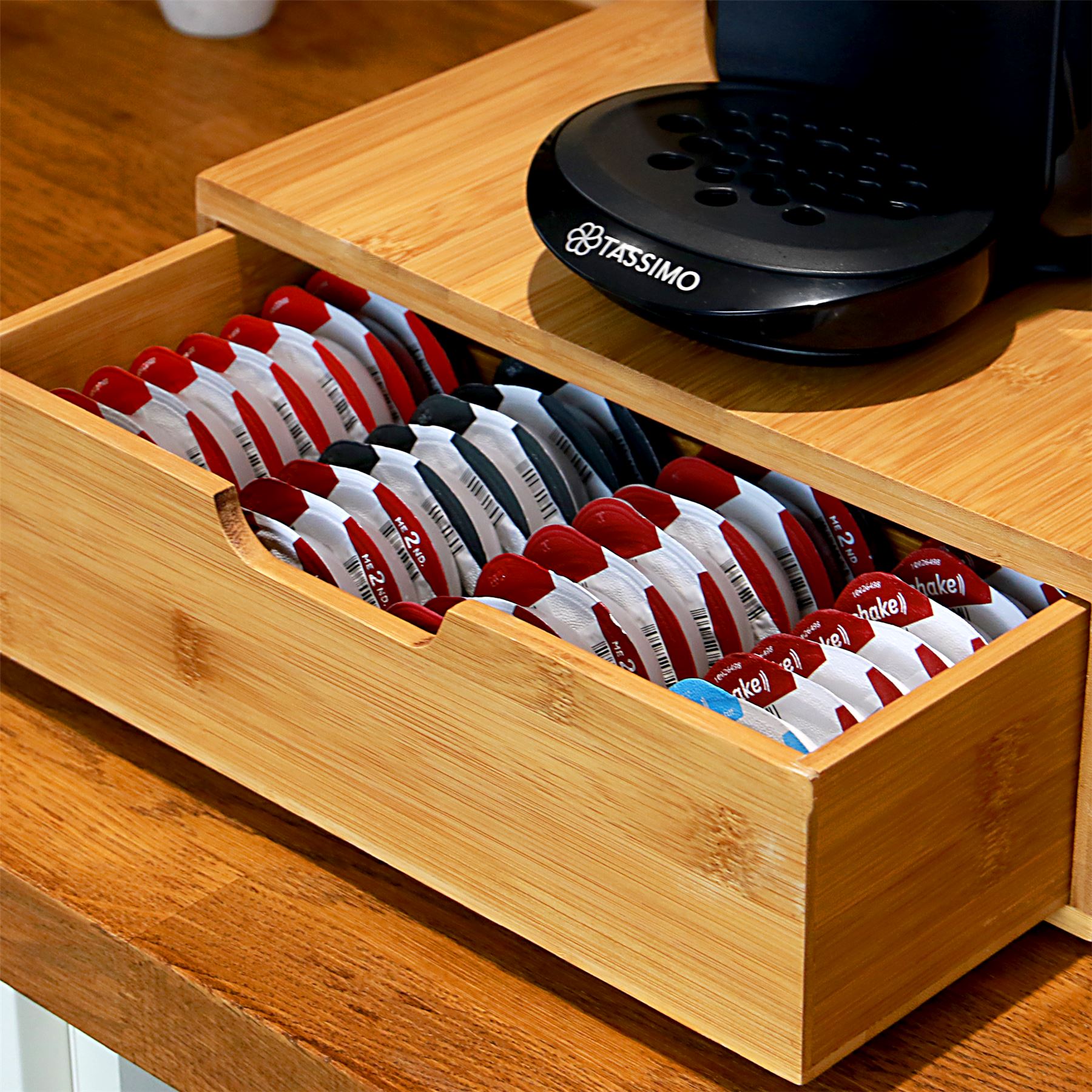Bamboo 64 Tassimo Coffee Pod Drawer | M&W	