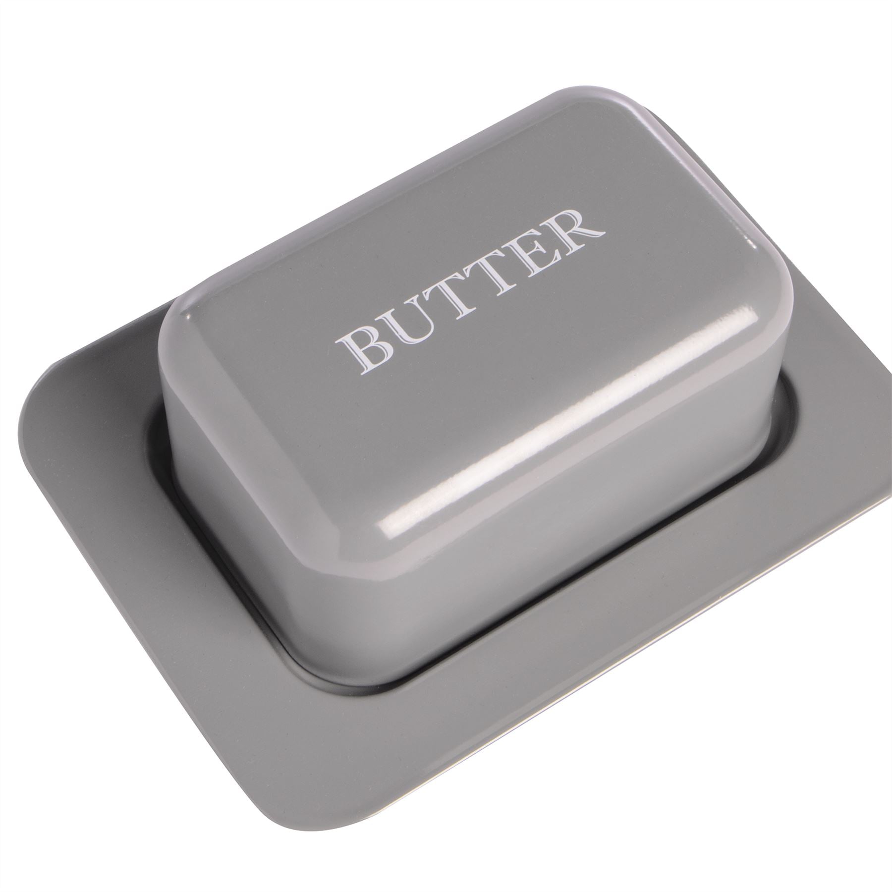 Butter Dish with Lid in Grey | M&W	