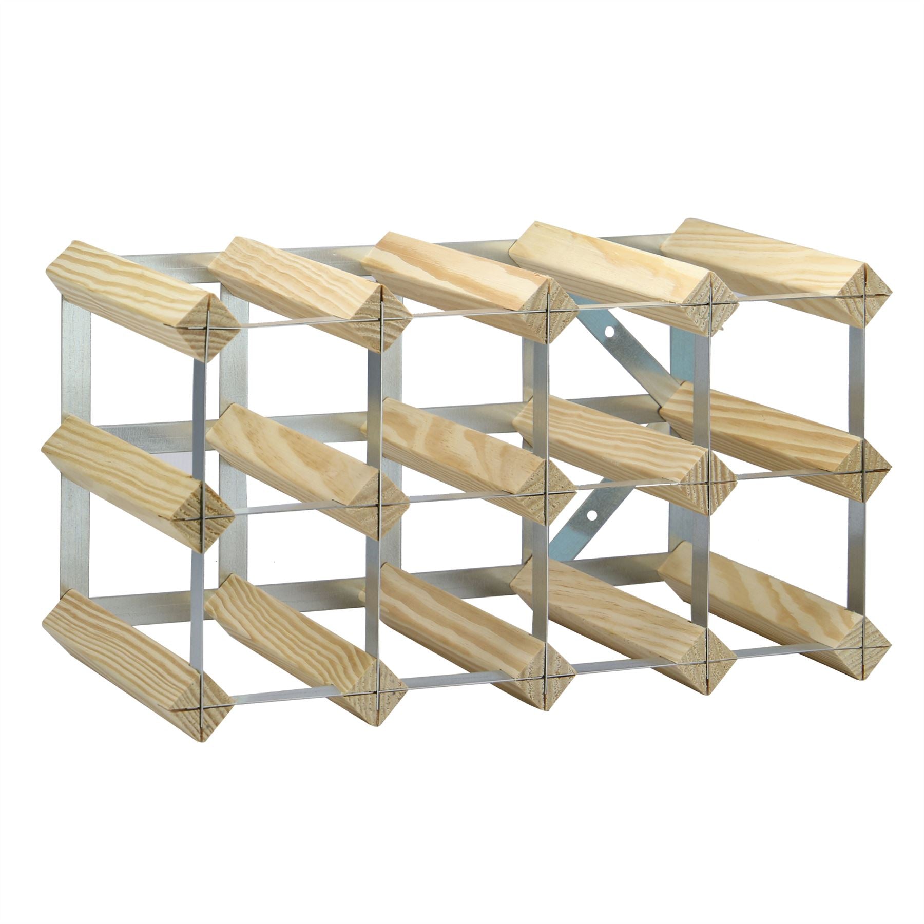 Wood & Metal Wine Rack | M&W	