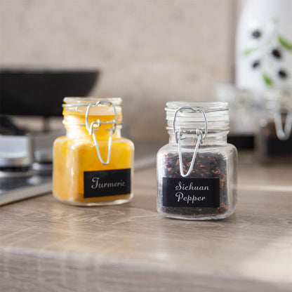 Mini Glass Spice Jars - Pack of 12 | M&W	