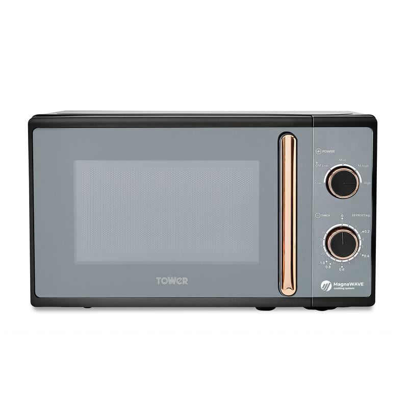Tower Black Cavaletto 20L Manual Microwave	