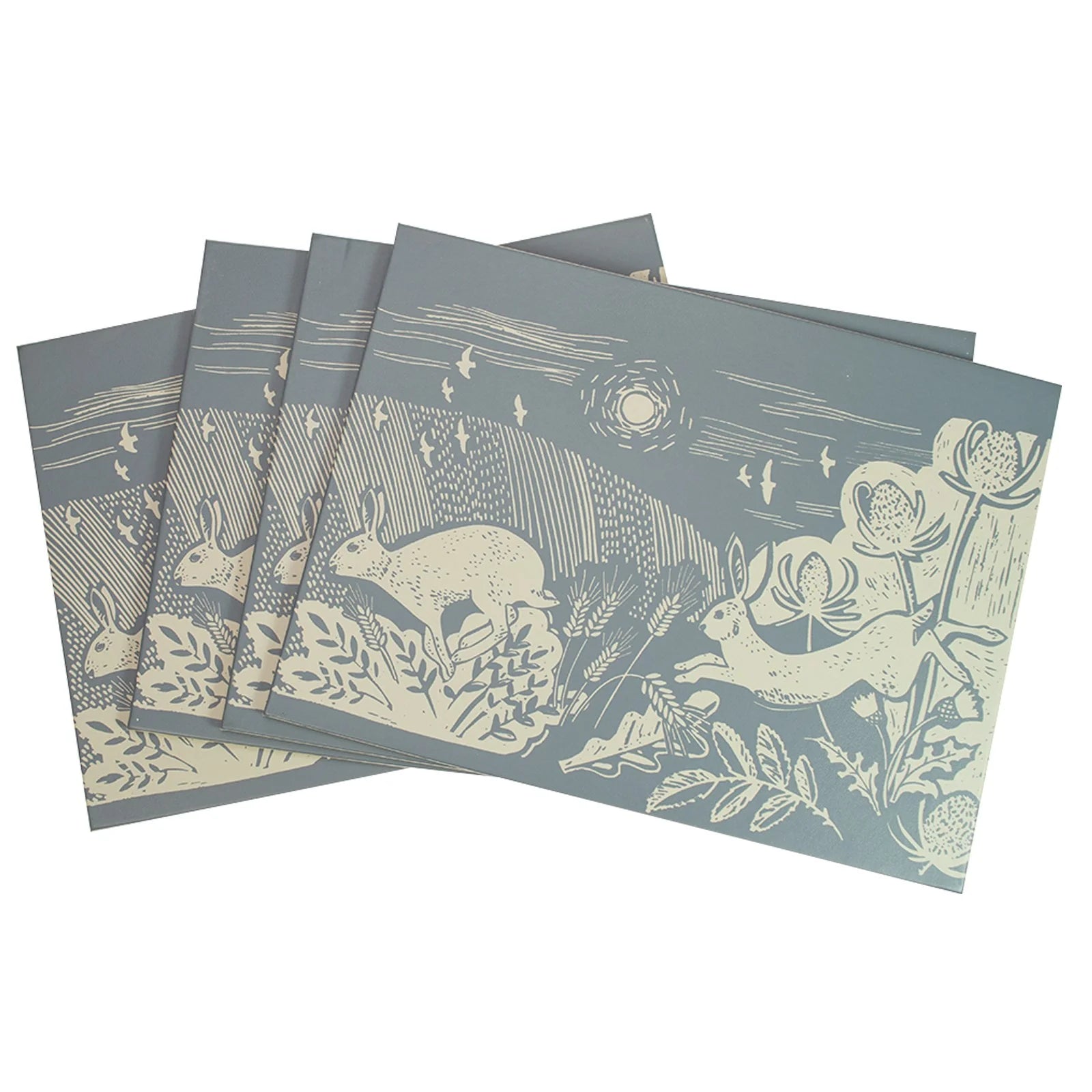 Artisan Hare Set Of 4 Placemats