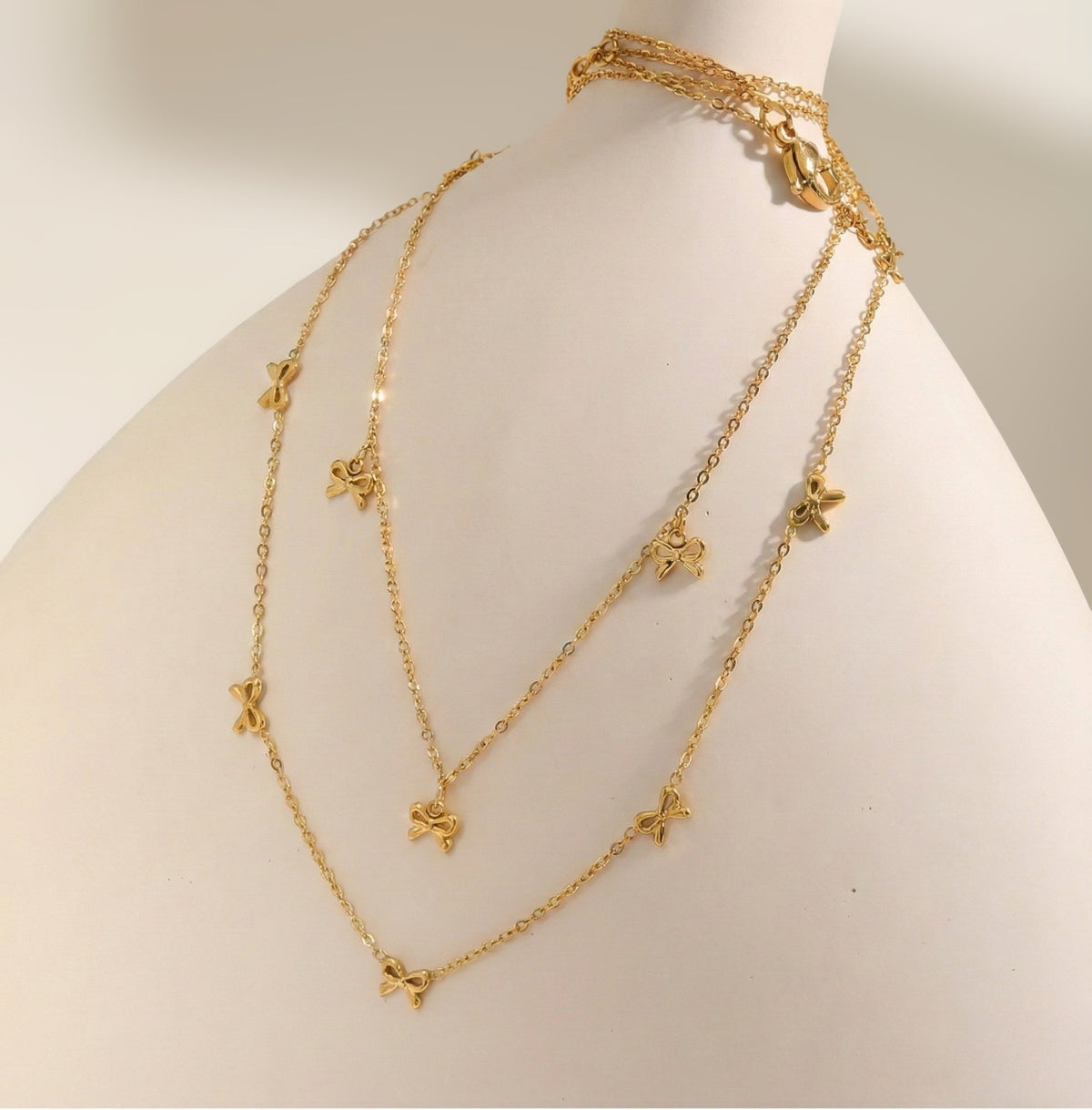 Celeste Bow Chain Necklace