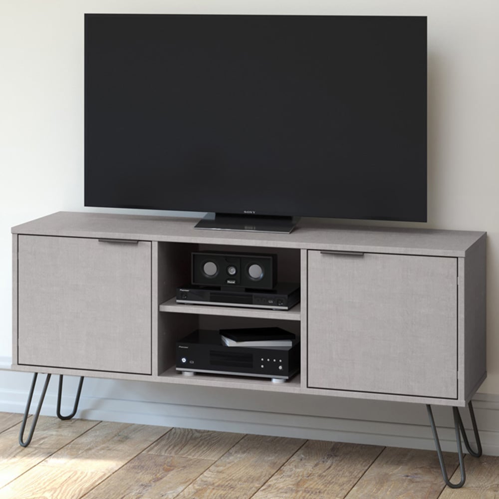 Augusta Grey 2 Door Flat Screen TV Unit	