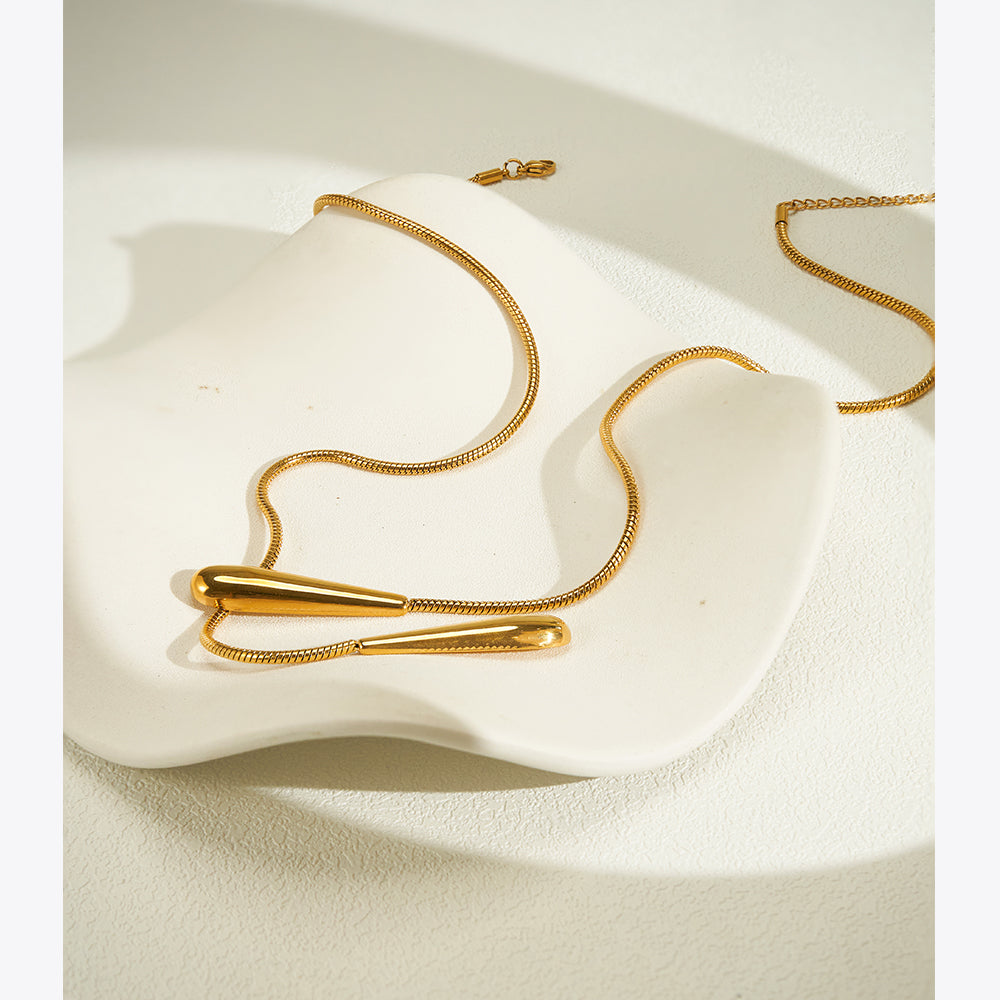 Raindrop Chain Necklace